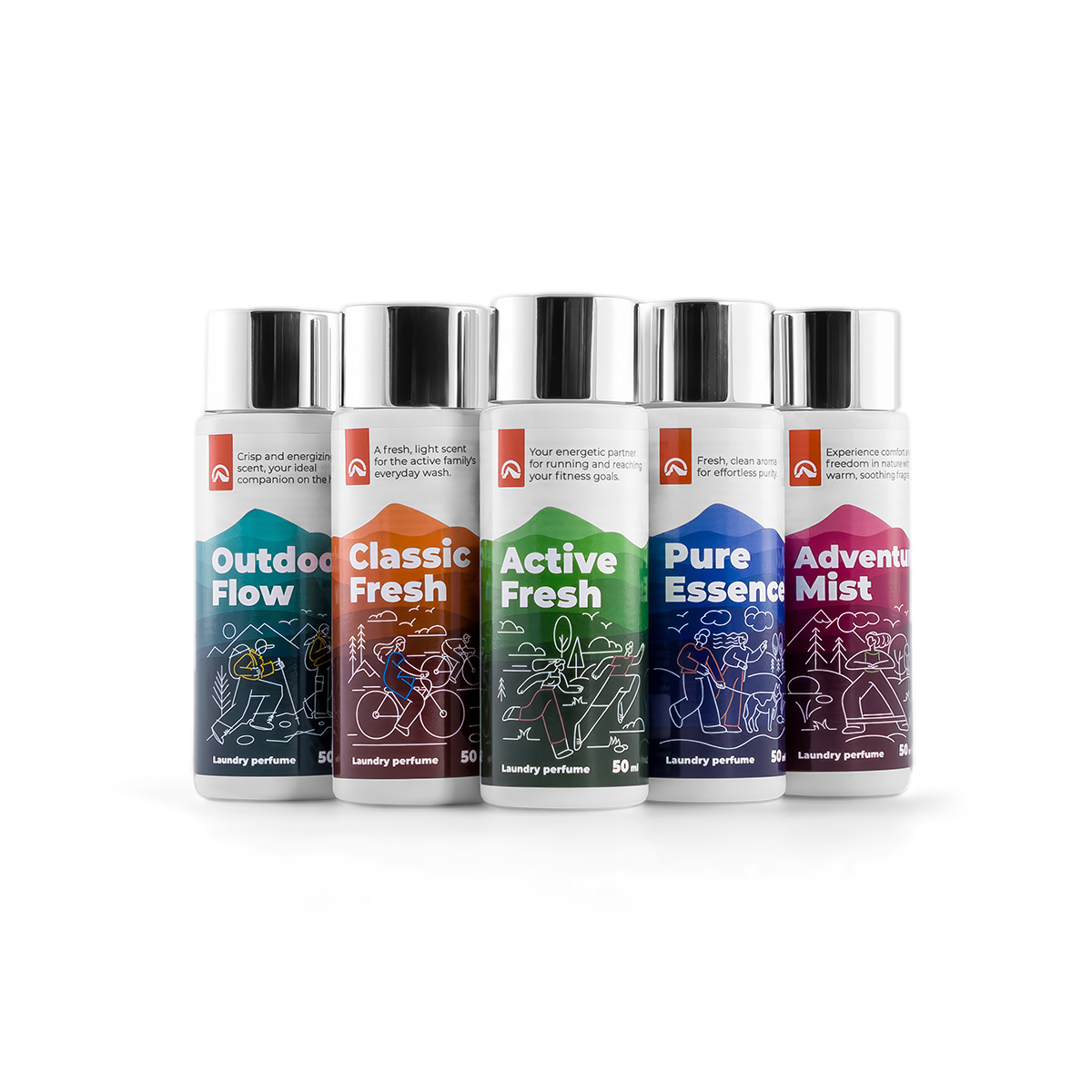 Set Economic Parfumuri de Rufe 5×50 ml – Fresh, Citrus, Floral & Wood