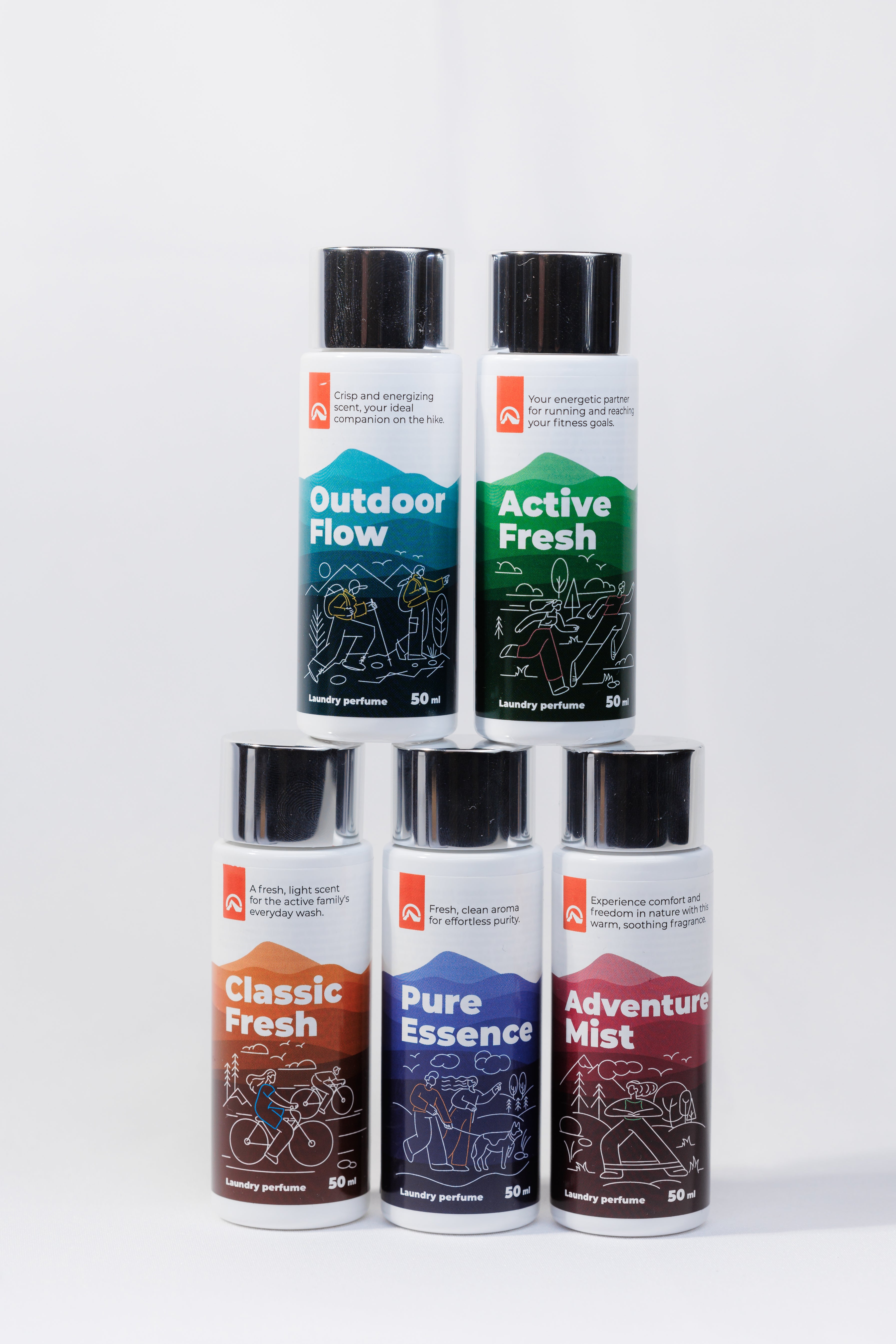 Set Economic Parfumuri de Rufe 5×50 ml – Fresh, Citrus, Floral & Wood